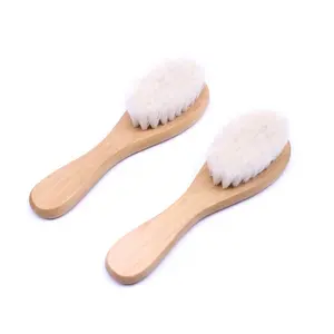 New wool brush natural environmental protection wholesale Baby Wood handle Hair comb