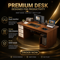 Scrivania Moderna per Ufficio e Casa, Scrivania Direzionale per Computer