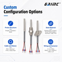 GAIMC GTS300 PT1000 SUS304 Sonde de température RTD pour viande alimentaire à pointe pointue