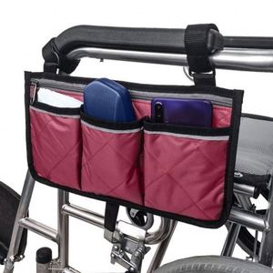 Bolsa de Almacenamiento Lateral para Silla de Ruedas con Reposabrazos, Tira Reflectante, Bolsa Colgante para Silla de Ruedas - Product Image 2