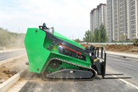 Mini-chargeuse sur chenilles diesel Cougars CG1050, 500 kg, style Dingo, pour travaux paysagers