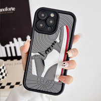 Nouvelle coque de téléphone 2026 en silicone antichoc, motif dessin animé 3D, design sportif, estampage à chaud pour iPhone 11 12 13 14 15 16 17 ProMax