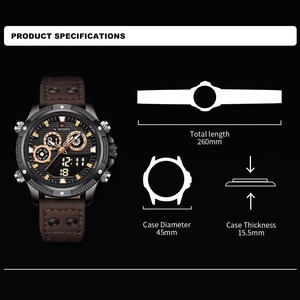 Drioshipping Luxury Watch High Quality Waterproof Luminous Men Japan Digital <b>LED</b> Display Quartz Analog Watches Casual <b>Clock</b> - Product Image 5