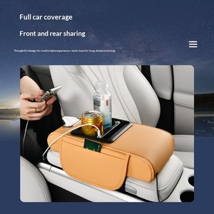 Coussin d'accoudoir multifonctionnel avec fonction de charge et support de rangement six-en-un pour <span class=keywords><strong>voiture</strong></span> universelle, design ciel étoilé - Product Image 3