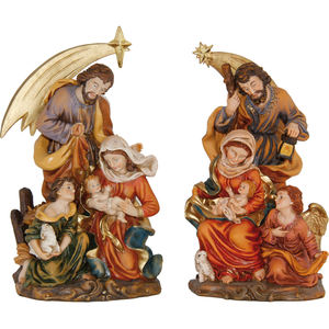 Escena de la Natividad Pintada a Mano de 2 Piezas, Sagrada Familia, Figura Navideña y Juguete, Aprox. Artículo de 17 cm de altura 9006935101683 - Product Image 1