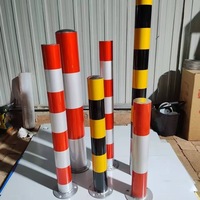 Poteaux de sécurité en acier inoxydable à hauteur personnalisée, barrières de signalisation routière pour voies de circulation sécurisées, écoles, jardins d'enfants, zones piétonnes