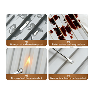 Pannello Moderno Impermeabile WPC per Interni, Griglia con Fori Circolari, Pannello in PVC per Soffitto, Rivestimento Murale Decorativo - Product Image 5