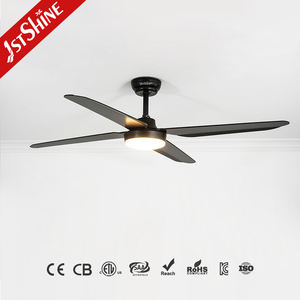 1stshine LED Ventilador de techo Fabricante Diseñador caliente Plástico Control remoto inteligente Ventilador de techo con luz LED - Product Image 3