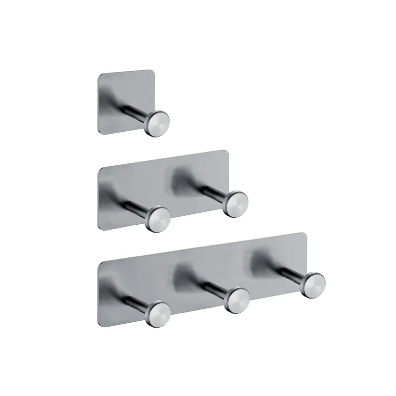 Simple stainless steel 304 robe coat rack bath wall clothes hook