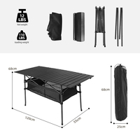 Table de pique-nique pliante portable ultralégère HOMFUL pour le camping en plein air