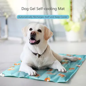 Pet Self-Cooling Mat Dog Cool Mat Gel Ativado por Pressão Mantém Cães e Gatos Confortáveis Todo o Verão para Viagem Doméstica