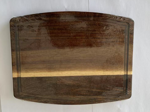 Tabla de Desayuno Cuadrada de Madera de Acacia, Tabla de Aperitivos, Tabla de Cortar de Cocina, 1.5 cm de Grosor, Sostenible, Grabado Láser, Stock en Almacén de EE. UU. - Product Image 3