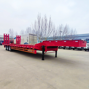 Remolque de Plataforma Baja de 50 Toneladas, Nuevo, Extensible, de 3 Ejes, Tipo Cuello de Cisne, Plataforma Baja - Product Image 2