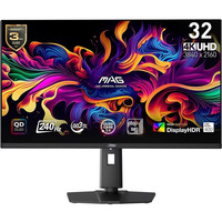 Moniteur d'ordinateur de jeu OLED 32 pouces MAG 321UPX QD-OLED UHD 4K 240Hz FreeSync Premium 0.03ms HDR400 avec réglage en hauteur