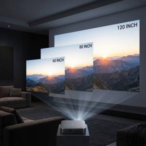 Aome S200 Mini proyector 4K DLP con batería grande incorporada Android 9 OS Home/Outdoor Theater Movie 2,4/5G Wifi - Product Image 2