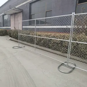 Clôture temporaire à mailles de chaîne personnalisée clôture temporaire durable pour chantier de construction