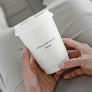 Custom Logo 8oz 12oz <b>Disposable</b> Double Wall Paper Coffee Personalized Hot Drink Coffee Paper <b>Cup</b> With Lid - Product Image 1