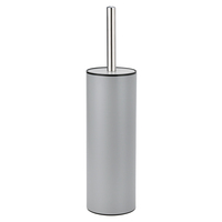 Design de mode en acier inoxydable gris salle de bain debout décoratif nettoyage porte-brosse de toilette brosse de cuvette de toilette