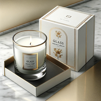 Coffret Cadeau de Luxe pour Bougies et Savons avec Supports Décoratifs, Pigments de Coloration, Bocal en Verre Parfumé, Boîte d'Emballage et Sac