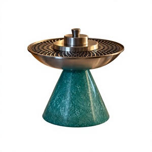 Brûleur à Bakhoor Conique en Acier Inoxydable de Luxe, Style Arabe Jali, Support Moderne pour Encens Oud, Écologique pour la Maison Islamique - Product Image 1