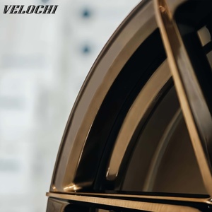 Jantes de voiture concaves en alliage personnalisé forgé monobloc en bronze brossé pour BMW Ferrari Audi 16-26 pouces 5x120 5x130 5x114.3 - Product Image 4