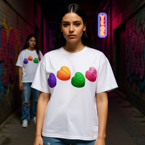 Camiseta Gráfica More Life Tabs, Unisex, Cuello Redondo, Manga Corta, Impresión Digital, Ropa Promocional para Adolescentes - Product Image 2