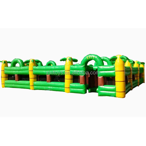 Trẻ em ngoài trời <span class=keywords><strong>Inflatable</strong></span> trò chơi thể thao lớn <span class=keywords><strong>Inflatable</strong></span> rừng Mê Cung Ma Ám sân chơi - Product Image 1