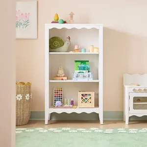Librería <span class=keywords><strong>Blanca</strong></span> de Madera con 2 Estantes, Librería Infantil para Dormitorio y Sala de Estar - Product Image 5