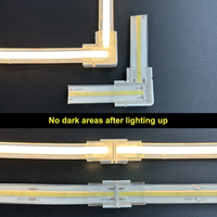 Connecteur LED SMD COB en cristal étanche sans soudure 8mm 10mm 2 broches 2Pin Connecteur d'angle pour bande LED