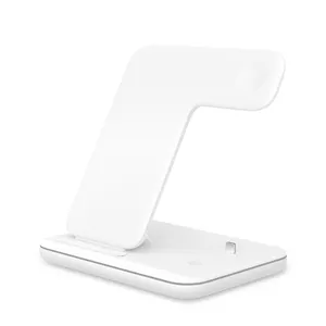 Produits innovants 2022 support de charge sans fil rapide tout-en-un de 15W chargeur sans fil 3-en-1 pour les employés de bureau pour les utilisateurs d'iphone