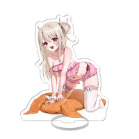 Figurine de support en acrylique sur le thème de l'anime, modèle de plaque décorative, adorables filles, accessoire de cosplay pour bureau, ornement de collection, porte-clés