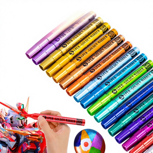 Marqueur plastique métallique super or <span class=keywords><strong>Guangna</strong></span> 1003 pour carte noire, peinture photo, surlignage, album DIY, graffiti et artisanat - Product Image 1