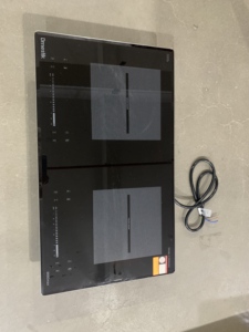 Cocina de inducción portátil de alta potencia para el hogar, con doble quemador integrado, de doble zona, con control táctil. - Product Image 4