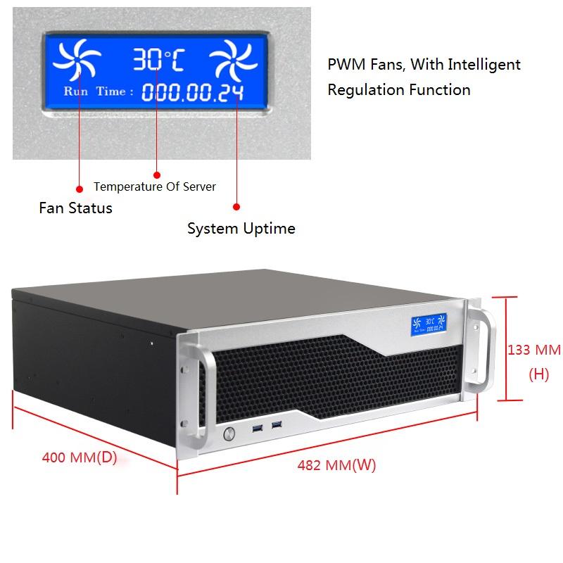 Server Rack Form Facture 3u Server Chassis - Durable & Versatile Rackmount Solutions