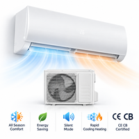 AC Mini Split Hemat Energi untuk Hotel dan Kamar Tamu, Bersertifikasi CE CB, Inverter Pendingin dan Pemanas