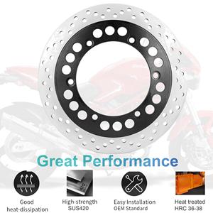 Disco de freno de motocicleta para <span class=keywords><strong>Yamaha</strong></span> YZF R1 R7 TDM850/900 FZR/FZS/SRX/XJ <span class=keywords><strong>600</strong></span> TRX850 Laverda Formula/Strike 750 Ghost650/668 Sport650 - Product Image 2