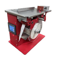 Machine semi-automatique de pose d'étiquettes d'angle pour boîtes à angle droit, pour étiquettes de sécurité inviolables