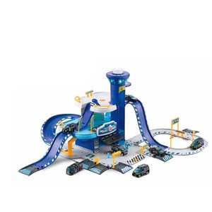 Meilleure vente : Ensemble de jeu éducatif pour enfants avec <span class=keywords><strong>voiture</strong></span> en plastique à piles, parking et <span class=keywords><strong>garage</strong></span> DIY, et jouets de pompier - Product Image 2