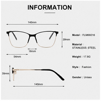 Gafas de Moda al por Mayor de Fábrica, Monturas Ópticas de Diseño Moderno, Monturas de Metal Mixto para Unisex ZgGKyw