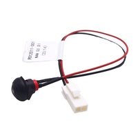 Câble de charge étanche avec interrupteur à bouton rond, connecteur 2,5 mm 2P, fil de raccordement pour véhicules électriques, contrôle industriel et recharge
