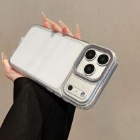 Étui magnétique transparent pour iPhone 17 16 Pro Max avec cadre métallique pour objectif d'appareil photo, aimant puissant, coque de protection de luxe