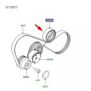 Fabriek Voorraad Drive Riem Poelie Voor Land Rover Freelander <span class=keywords><strong>2</strong></span> 2006 - 2014 Lr006076 Lr004668 6g9n11948ac - Product Image 4