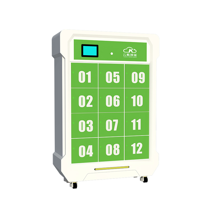 12-Slot EBike Battery Swapping Station Green-White Clash Efficient Charging & Power Station