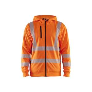 BLAKLADER-Sudadera con capucha de alta visibilidad de 356525385300M con cremallera completa Naranja-EAN 7330509831786 ROPA DE TRABAJO DE LA HI-VIS - Product Image 1