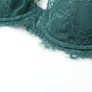 Ensemble de Lingerie en Dentelle pour Femme – Soutien-Gorge à Armatures et Culotte Sexy avec Bordure en Dentelle Cils et Motifs Floraux – Lingerie Confortable pour Vente en Gros - Product Image 6