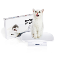 Balance numérique multifonctionnelle pour animaux domestiques Balance électronique réutilisable LCD pour petits animaux en acier inoxydable en plastique pour la cuisine