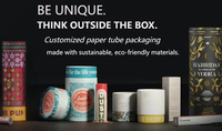 Conteneur cosmétique biodégradable recyclé de crème solaire Push Up Tube de papier Conteneur d'emballage de bâton de déodorant