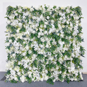 Panneau mural de fleurs artificielles pour la décoration de mariage et de fête, designs personnalisés en gros - Product Image 5