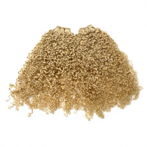 Cabello Afro Ondulado Europeo Remy Sin Procesar <span class=keywords><strong>KAMA</strong></span>, Cabello Humano 100%, Extensión de Tejido con Doble Trama a Máquina, 100g, Proveedor - Product Image 1