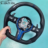 Volant en fibre de carbone bleu pour BMW 320 525 F30 F06 F07 F10 F20 F31 F32 F34 F35 F36 F15 F36 E71 X5 M3 M5 M6 F11 F15 F16 F22